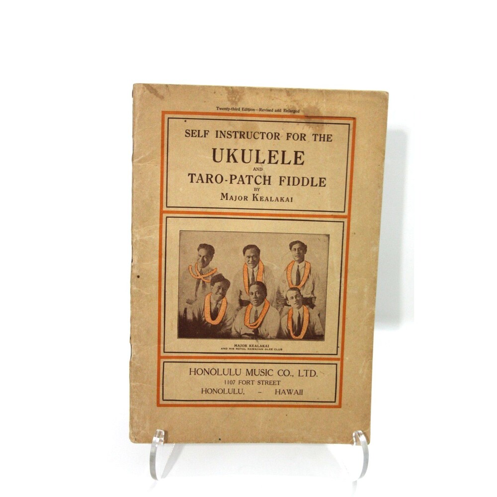 Major Kealakai Royal Hawaiian Glee Club Ukulele Taro Patch Fiddle Music 1912 Vtg